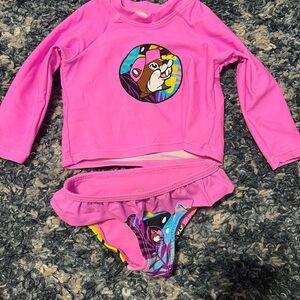 Pink Kids Swim Set